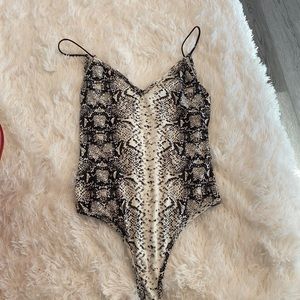 snake skin body suit